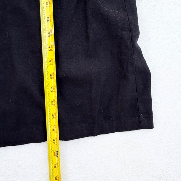 NWT Old Navy Linen-Blend Button-Front Black Midi Dress Size‎ M - Picture 11 of 14